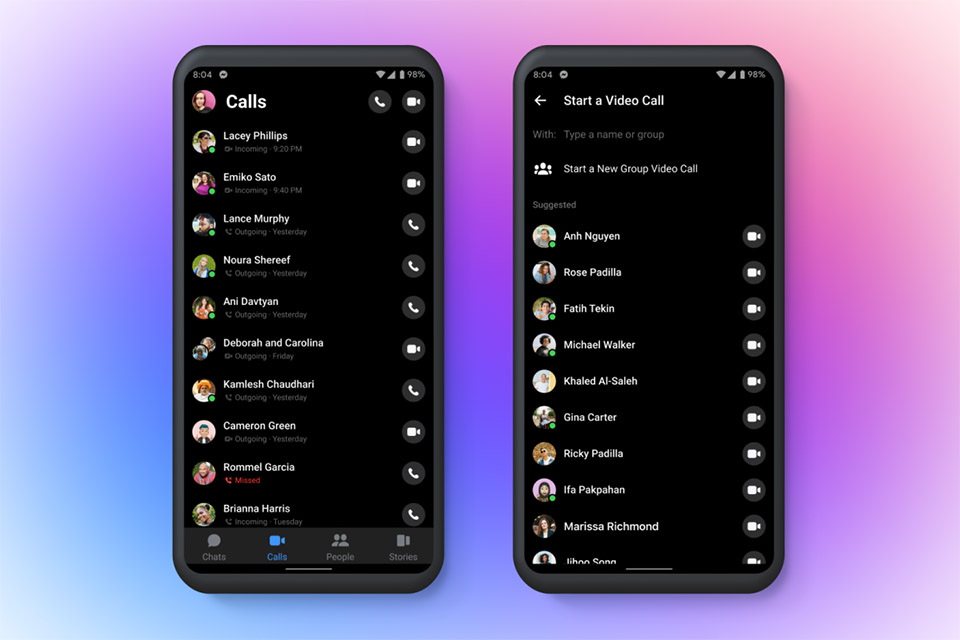 Meta ha anunciado el lanzamiento de una nueva pestaña de llamadas para Messenger, que permitirá a los usuarios llamar directamente a sus contactos desde la app