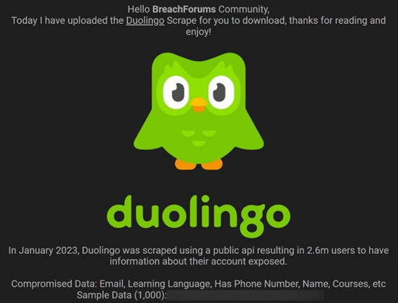 nueva publicación Duolingo